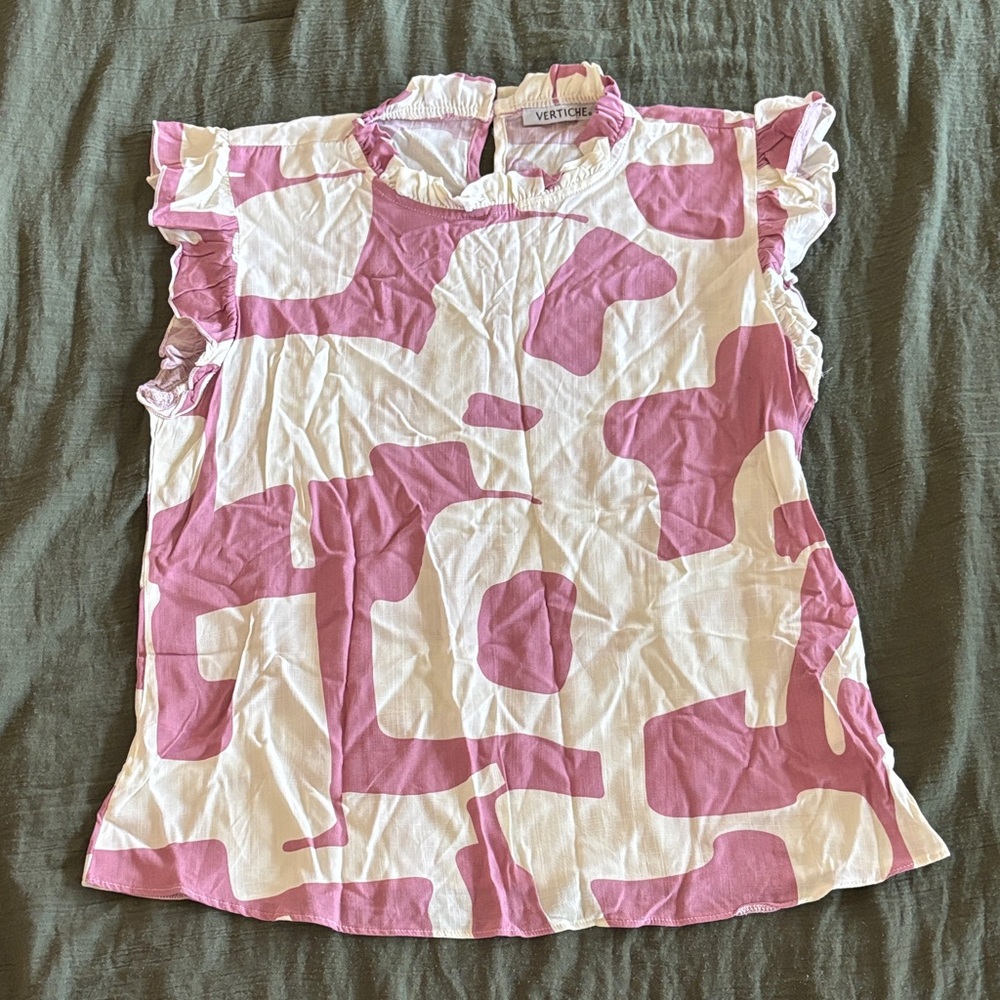 Vertiche Ruffle Sleeve Tank Top